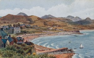 Criccieth-öböl a kastélyból