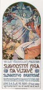 8. Sokol Fesztivál Prágában Plakát, 1925
