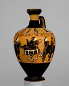 Terrakotta lekythos, ie 550–530 (terrakotta)