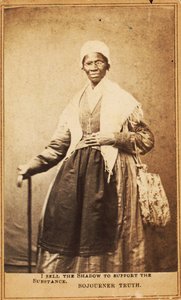 Carte de visite of Sojourner Truth, 1864