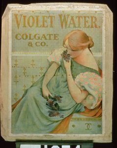 Violet Water reklámplakát, a Colgate & Co.