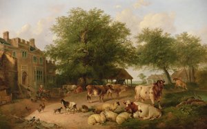 Farmyard jelenet