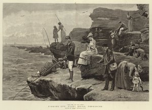 Horgászat Filey Brigg, Yorkshire közelében