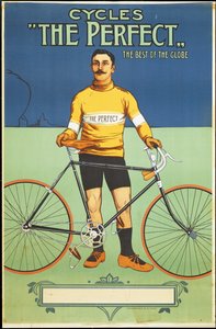 A tökéletes kerékpárt reklámozó plakát, 1895