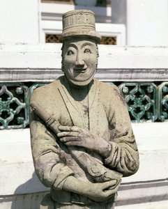 Európai katona szobra