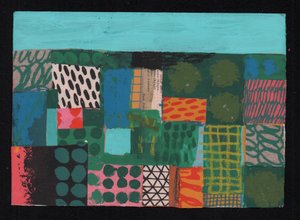 Field Study, 2023 (paint and collage)