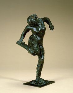 Táncosnő tartja a lábát, 1900-1910 körül (bronz)