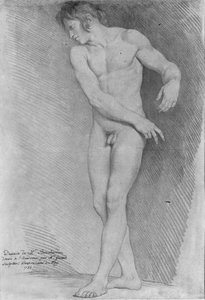 Akt lenéz balra, 1755