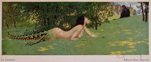 Lucertola (félig nőstény, félig zöld gyík), 1908