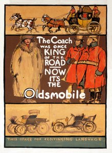 Oldsmobile, pub hirdetése. 1910