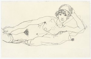 Fekvő akt; Fekvő akt, 1914