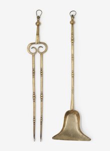 Sárgaréz fogó és lapát, 1650-99 körül (sárgaréz)