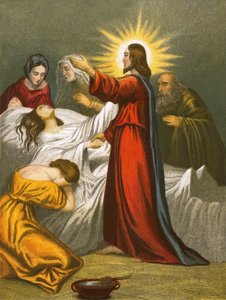 Krisztus felneveli Jairus lányát