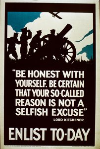 Enlist To-Day Recruitment Plakát, 1914-18