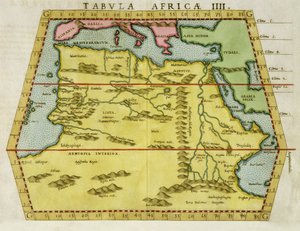 Észak-Afrika térképe, 1580 körül