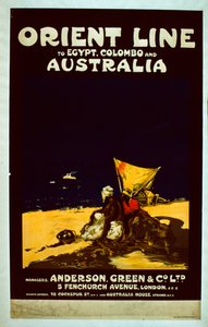 Orient Line plakát, 1920 körül