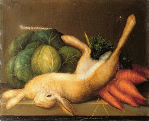 Nyúl csendélete, 1840 körül