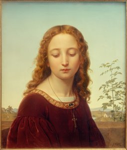 Deger E., fiatal lány portréja