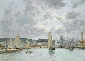 Trouville-i kikötő, 1880