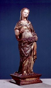 Szent Dorottya (polikróm fa)