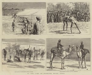 A gyakorlati táborban, Delhiben, Indiában