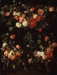 Madonna virágokkal körülvéve, 1662