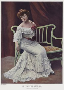 Marthe Regnier francia színésznő (színes fotó)