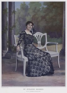 Suzanne Despres francia színésznő (színes fotó)
