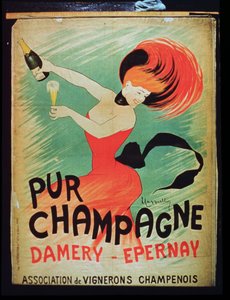 Pur Champagne-t reklámozó plakát, Damery, Epernay