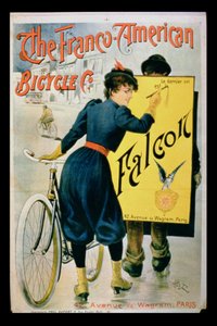 Reklámplakát The Franco-American Bicycle Co., Párizs