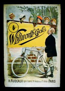 Plakát reklám Whitworth Cycles, Párizs