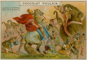 Veii ostroma, Chocolat Poulain kereskedelmi kártya