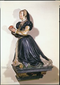 Antoinette de Fontette szobra (festett kő)