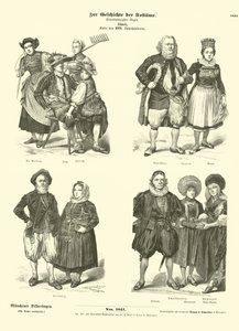 Svájci viseletek, 18. század vége