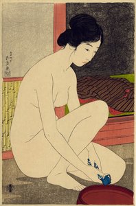 Yokugo no onna, 1915 (színes fatömb nyomat)