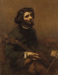 A csellista (önarckép), 1847