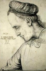 Önarckép, 1517 körül (szén, papíron)