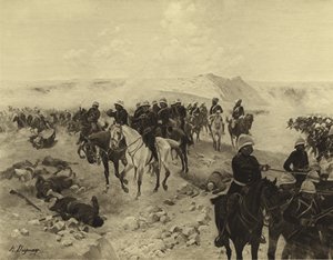 Kandahári csata, 1879 (mélynyomás)