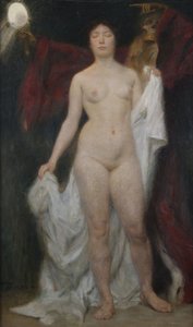 Női akt halállal, mint vanitas allegóriával