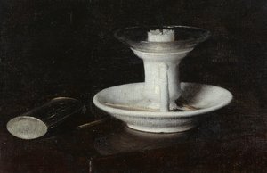 Fehér gyertyatartó, 1870