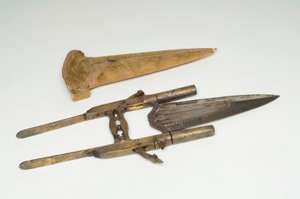 Kard, 1800-35 körül (arany, fa és fém)