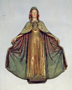 Irgalmas Madonna (festett fa)