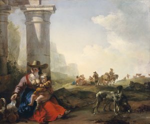 Olasz parasztok a romok között, 164950 körül