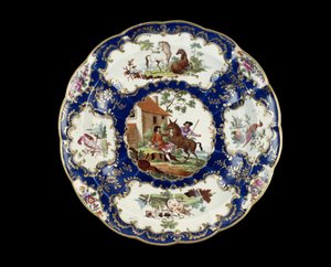 Körtányér, 1768-1770 (steatitikus porcelán)