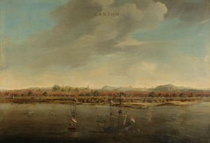 Kanton látképe Kínában, c. 1662-3