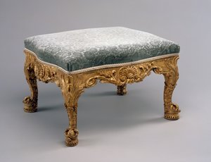 Zsámoly, 1757 körül (hársfa, aranyozott és kárpit)