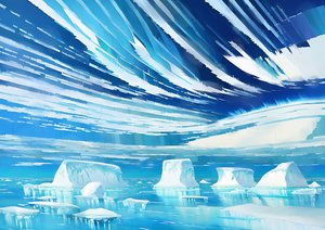 Antarctic drift ice and icebergs_04