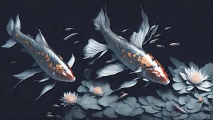 tusfestés: Koi-Karpfish_red_02