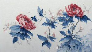 tusfestés: PEONY kék színben_02