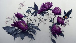 tusfestés: PEONY mélylila színben_02
